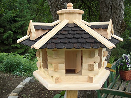 Vogelhaus-Vogelhäuser Vogelfutterhaus Vogelhäuschen aus Holz Vogelhausständer Nistkasten Schreinerarbeit in unterschiedlichen Farben erhältlich … (Vogelhaus V31) von Holz und Gartentrends