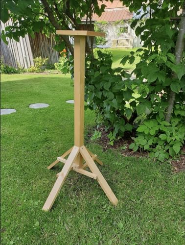 Vogelhausständer Holzständer Ständer Natur Futterstellenständer S1 Vogelhausständer Holzständer Ständer Natur Futterstellenständer S1 von Holzdeko-Ma