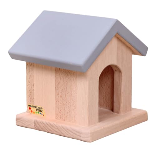 Holzspielzeug Peitz Hundehütte | Tierunterstand | Bauernhof-Zubehör | Natur | Kinder-Bauernhof | vielseitige Einsatzmöglichkeiten von Holzspielzeug Peitz