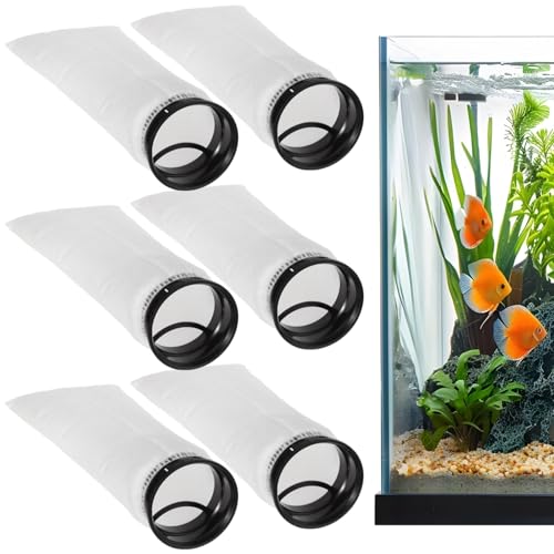 Aquarium-Filtersocke, 200 Mikron Ringfiltersocke, Vliesstoff, Ersatz für 7 cm Filtersockenhalter, 6 Stück Aquarium-Filtersocke, 200 Mikron Ringfiltersocke, Vliesstoff, Ersatz für 7 cm Filtersockenhalter, 6 Stück von Homaisson