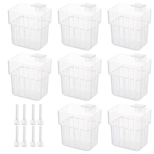 Aquarium-Pflanzenhalter, transparente PP-Pflanzbecher mit Haken, Wasserpflanzen-Hängetöpfe, Kunststoff-Pflanzkörbe für Wasserlandschaftsdekoration, 8 Stück Aquarium-Pflanzenhalter, transparente PP-Pflanzbecher mit Haken, Wasserpflanzen-Hängetöpfe, Kunststoff-Pflanzkörbe für Wasserlandschaftsdekoration, 8 Stück von Homaisson