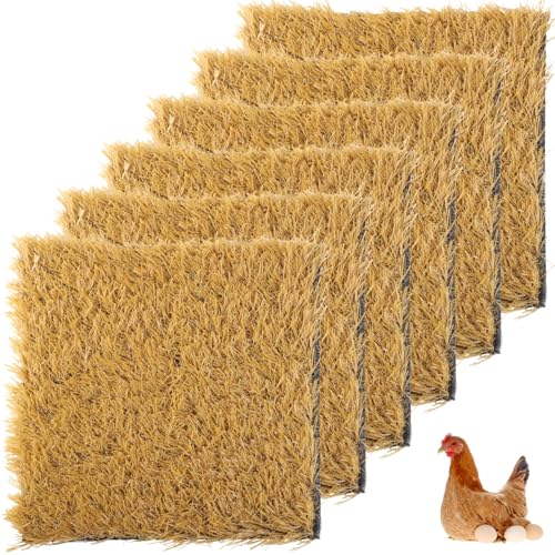 Homaisson Hühner-Nistunterlagen, 30,5 x 30,5 cm, Nistkasten-Pads, Kunstrasen, waschbar, Hühnerstall, Bettwäsche, Liegematte, Rasenteppich, Garten, Rasen für Huhn, kleine Haustiere, 6 Stück Homaisson Hühner-Nistunterlagen, 30,5 x 30,5 cm, Nistkasten-Pads, Kunstrasen, waschbar, Hühnerstall, Bettwäsche, Liegematte, Rasenteppich, Garten, Rasen für Huhn, kleine Haustiere, 6 Stück von Homaisson