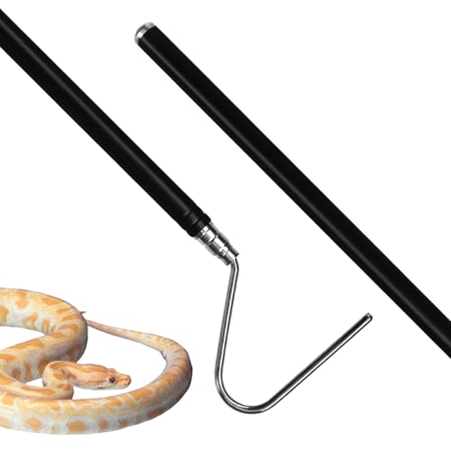 Homaisson Schlangenfangwerkzeug, Edelstahl-Schlangenhaken, verstellbare Länge von 74,9 cm bis 260,4 cm, professionelles Wildtier-Handling-Werkzeug, Teleskop-Schlangengreifer Homaisson Schlangenfangwerkzeug, Edelstahl-Schlangenhaken, verstellbare Länge von 74,9 cm bis 260,4 cm, professionelles Wildtier-Handling-Werkzeug, Teleskop-Schlangengreifer von Homaisson