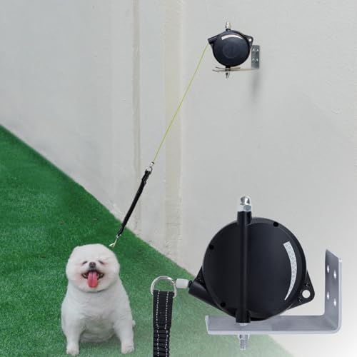 Robustes ausziehbares Hundeleinenkabel für kleine bis große Hunde, kein Verheddern, Seil für sichere Höfe/Garten, robuste einziehbare Hundeleine, ultimative Leine für draußen, ausziehbar bis zu 4,5 m von Home in Bold