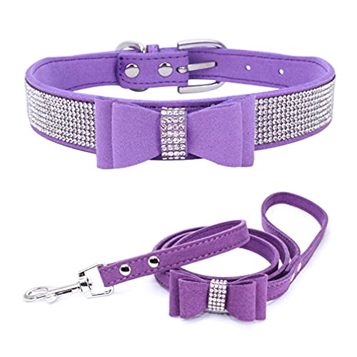 Strass Halsbänder und Leinen Animalcollar animalharness Kristall Diamant Katze Halsbänder Hundehalsband Leine Set von Home & Style