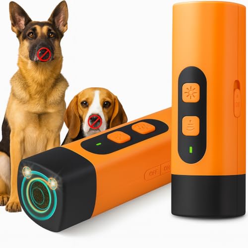 HomeFunk Anti Bellen Gerät für Hunde, Ultraschall Hundeschreck Kontrolle Sonic Hund Bellen Abschreckung Geräte Hund Bellen Abschreckgeräte Hund Bellen Abschreckgeräte Stoppen Hund Bellen von HomeFunk