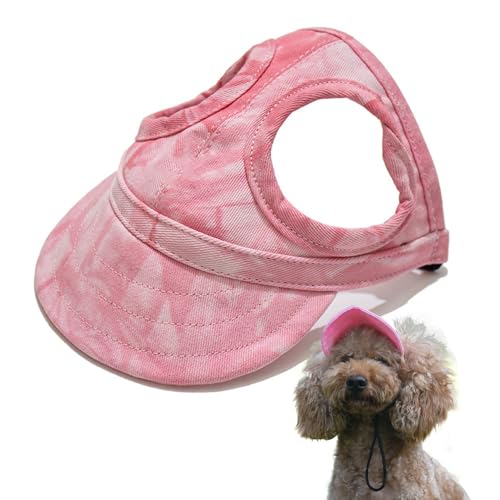 HomeJoySet 2025 Neuer Sonnenschutz-Hundehut for Den Außenbereich – Baseballkappe Aus Segeltuch Mit Ohrlöchern (rot, Größe M)(Cloud Powder,L) von HomeJoySet