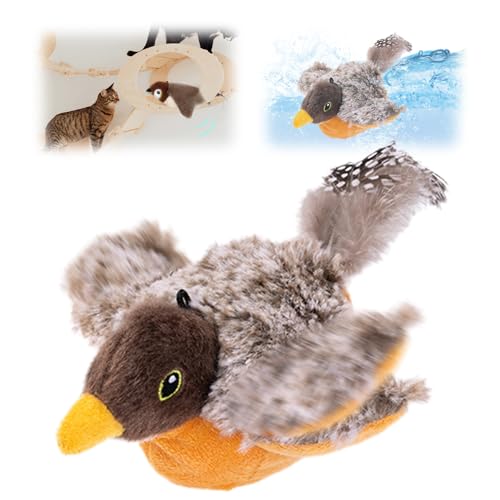 HomeJoySet 2025 Neues Interaktives Katzenspielzeug Mit Zwitscherndem Vogel – Mit Schlagenden Flügeln, for Hauskatzen Und -Hunde (#1)(#4) von HomeJoySet