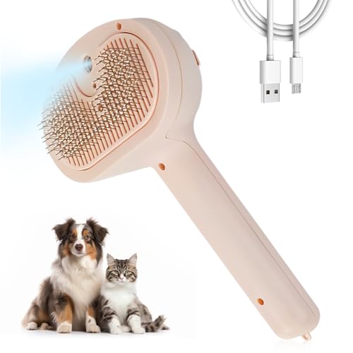 HomeJoySet Dampfbürste for Die Fellpflege Von Haustieren, 2025 Neue 3-in-1-Dampfbürste for Katzen, Antistatischer Dampfpflegekamm for Haustiere for Massieren Und Reinigen Von Ausfallenden Tierhaaren, HomeJoySet Dampfbürste for Die Fellpflege Von Haustieren, 2025 Neue 3-in-1-Dampfbürste for Katzen, Antistatischer Dampfpflegekamm for Haustiere for Massieren Und Reinigen Von Ausfallenden Tierhaaren, von HomeJoySet
