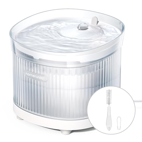 Homerunpet Katzenbrunnen mit Ultra Leiser Kabelloser Pumpe, Leicht zu Reinigender Trinkbrunnen für Katze, BPA-freier Katzen Trinkbrunnen mit Aktivkohlefilter, 2L Homerunpet Katzenbrunnen mit Ultra Leiser Kabelloser Pumpe, Leicht zu Reinigender Trinkbrunnen für Katze, BPA-freier Katzen Trinkbrunnen mit Aktivkohlefilter, 2L von HomeRunPet