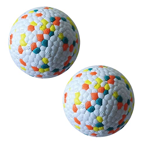 HomeSoGood 2 x Hundespielzeug, interaktiver hochelastischer Ball, Popcorn-Form, Kau-Gummiball von HomeSoGood