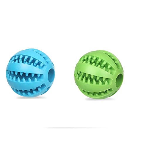 HomeSoGood Hundespielzeug-Ball zum Beißen von Zähnen wird für Haustierzahnreinigung, Kauen, interaktives Hundespielzeug (5 cm, 2 Stück) verwendet von HomeSoGood