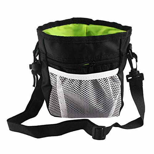 HomeSoGood Hundetrainingstasche, Leckerli-Tasche mit Hüftgurt, Schultergurt, Kotbeutelspender, tragbare Haustier-Trainingstasche (schwarz) von HomeSoGood