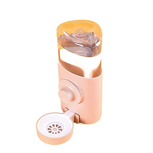 HomeSoGood Kaninchen-Trinkbrunnen, Meerschweinchen, 600 ml, automatische Wasserspeicherung, Haustierzubehör (rosa) von HomeSoGood