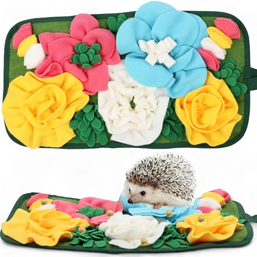 Homedy Crafts Futtermatte für Igel-Anreicherungsspielzeug, Igelspielzeug für Käfig, interaktives Fütterungsspielzeug für kleine Haustiere, Kaninchen-Futtermatte, Igel-Zubehör von Homedy Crafts