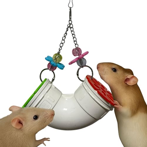 Homedy Crafts Mäuse-Ratten-Anreicherungsspielzeug Futtersuche, Leckerli-Spender Ratten Futtersuchspielzeug, interaktives Verstecken Leckerlis Anreicherung Hamsterspielzeug für Ratten, Meerschweinchen von Homedy Crafts