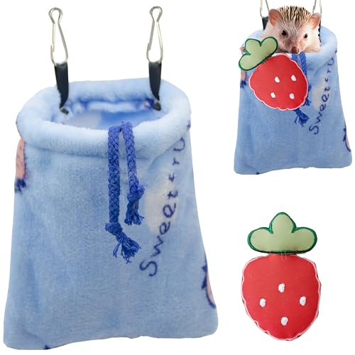 Homedy Crafts Snuggle Säcke und Spielzeug für Igel (Erdbeere, M) von Homedy Crafts