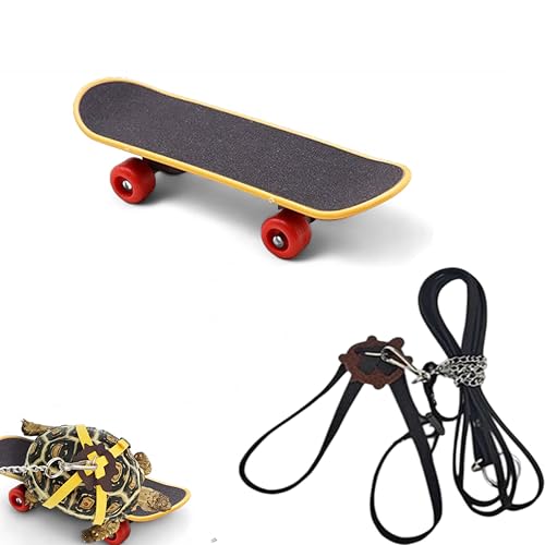 Homedy Crafts: Schildkröten-Skateboard, Leine und Geschirr-Set, Reptilien-Accessoire, für Schildkröten, Bartagamen, Eidechsen, unisex, ab 3 Jahren Homedy Crafts: Schildkröten-Skateboard, Leine und Geschirr-Set, Reptilien-Accessoire, für Schildkröten, Bartagamen, Eidechsen, unisex, ab 3 Jahren von Homedy Crafts