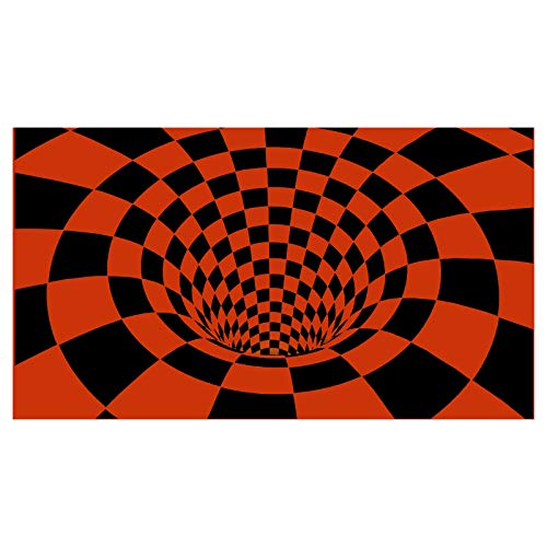 Homeriy 3D Illusion Area Teppich, Kariert Geometrisch Optisch Teppich Plaid Bodenmatte Fußmatte Wohnzimmer Teppiche für Kinder Schlafzimmer Home Decor von Homeriy