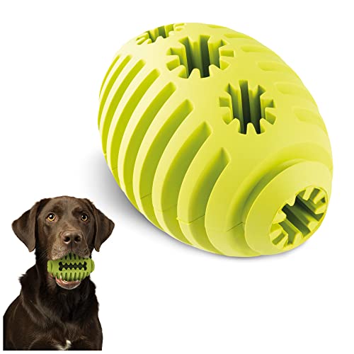 Homes&Bones Doggy Egg Hundespielzeug befüllbar aus Naturkautschuk zur Hundebeschäftigung als Futterball, Wurfspielzeug & Intelligenzspielzeug für mittlere bis große Hunde grün von Homes&Bones
