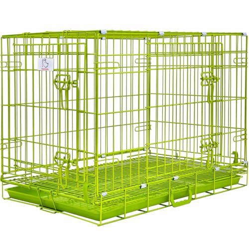 HOMEY PET 76.2 cm Hundehütte Innen, Grüner Hundekäfig für kleine Hunde Faltbare Hundekäfige für mittelgroße Hunde Nanobeschichtete Metalldraht Hundebox mit abnehmbarer Bodengitterschale, Doppeltüren, HOMEY PET 76.2 cm Hundehütte Innen, Grüner Hundekäfig für kleine Hunde Faltbare Hundekäfige für mittelgroße Hunde Nanobeschichtete Metalldraht Hundebox mit abnehmbarer Bodengitterschale, Doppeltüren, von Homey Pet