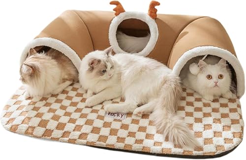 Katzen Tunnel Bett | Tunnel - Warmes Haus Spielzeug Unterschlupf Für Indoor Wandecke Tier Hund Bereicherung Katzen Tunnel Bett | Tunnel - Warmes Haus Spielzeug Unterschlupf Für Indoor Wandecke Tier Hund Bereicherung von Homg