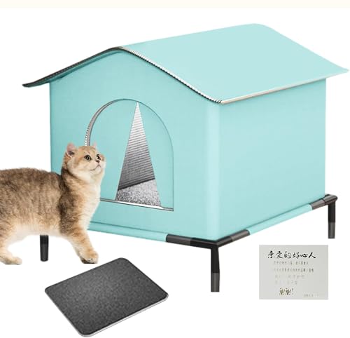 Katzenhaus Für Draußen, Faltbare Wasserdicht Wetterfester Katzenhöhle Haustierhaus, Wärmeisolation Haustier Katzenhöhle Für Garten Terrasse Rasenfläche Katzenhaus Für Draußen, Faltbare Wasserdicht Wetterfester Katzenhöhle Haustierhaus, Wärmeisolation Haustier Katzenhöhle Für Garten Terrasse Rasenfläche von Homg