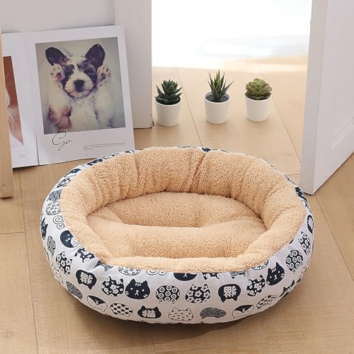 Katzenhaus Indoor, Katzenbett, Waschbares hundebett, Katzenhaus Indoor Mit Abnehmbarem Plüsch Kissenkissen, Verbessert Den Schlaf, Katzenhaus Für Draußen, für Welpe Katzenhaus Indoor, Katzenbett, Waschbares hundebett, Katzenhaus Indoor Mit Abnehmbarem Plüsch Kissenkissen, Verbessert Den Schlaf, Katzenhaus Für Draußen, für Welpe von Homg