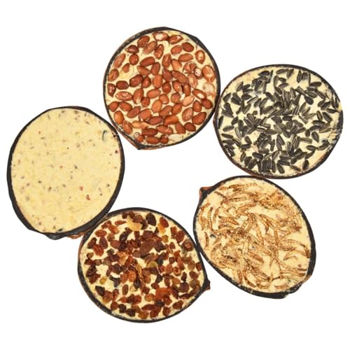 Homgoday 10 Kokosnüsse gefüllt mit Vogelfutter - Winterenergie & ganzjähriges Futter | 290g pro Hälfe Model170901 von Homgoday