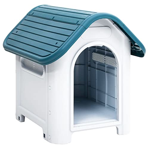Homgoday Dekoration für Möbel, Hundehaus Blau 59 x 75 x 66 cm aus Polypropylen Möbel für den Innen- und Außenbereich für Wohnzimmer Büro Homgoday Dekoration für Möbel, Hundehaus Blau 59 x 75 x 66 cm aus Polypropylen Möbel für den Innen- und Außenbereich für Wohnzimmer Büro von Homgoday