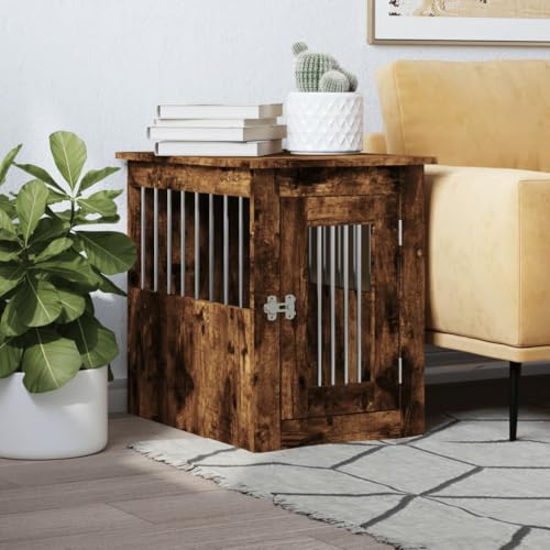 Homgoday Dekoration für Möbel, Hundekäfig, Eiche Rauch, 45 x 62 x 59 cm, mehrschichtig, Möbel für den Innen- und Außenbereich für Wohnzimmer Büro Homgoday Dekoration für Möbel, Hundekäfig, Eiche Rauch, 45 x 62 x 59 cm, mehrschichtig, Möbel für den Innen- und Außenbereich für Wohnzimmer Büro von Homgoday