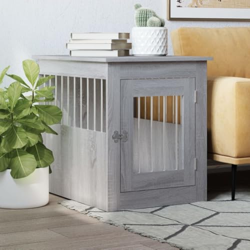 Homgoday Dekoration für Möbel, Hundekäfig, Sonoma-Grau, 55 x 75 x 65 cm, mehrschichtig, Möbel für den Innen- und Außenbereich für Wohnzimmer Büro Homgoday Dekoration für Möbel, Hundekäfig, Sonoma-Grau, 55 x 75 x 65 cm, mehrschichtig, Möbel für den Innen- und Außenbereich für Wohnzimmer Büro von Homgoday