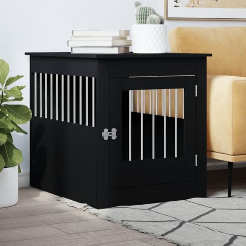 Homgoday Dekoration für Möbel, Hundekäfig, schwarz, 64,5 x 80 x 71 cm, mehrschichtiges Holz, Möbel für den Innen- und Außenbereich für Wohnzimmer, Büro Homgoday Dekoration für Möbel, Hundekäfig, schwarz, 64,5 x 80 x 71 cm, mehrschichtiges Holz, Möbel für den Innen- und Außenbereich für Wohnzimmer, Büro von Homgoday