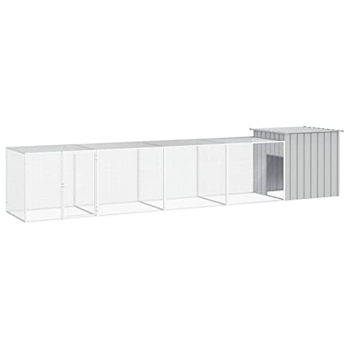 Homgoday Dekoration für Möbel, Käfig für Hühner, grau, 500 x 91 x 100 cm, verzinkter Stahl, Möbel für den Innen- und Außenbereich für Wohnzimmer Büro Homgoday Dekoration für Möbel, Käfig für Hühner, grau, 500 x 91 x 100 cm, verzinkter Stahl, Möbel für den Innen- und Außenbereich für Wohnzimmer Büro von Homgoday