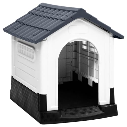 Homgoday Dekoration für Möbel, graues Hundehaus 57 x 68 x 66 cm aus Polypropylen Möbel für den Innen- und Außenbereich für Wohnzimmer Büro Homgoday Dekoration für Möbel, graues Hundehaus 57 x 68 x 66 cm aus Polypropylen Möbel für den Innen- und Außenbereich für Wohnzimmer Büro von Homgoday