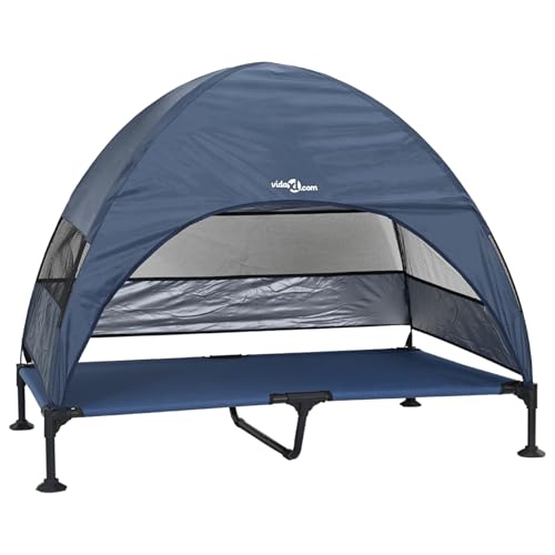 Homgoday Erhöhtes Hundebett mit abnehmbarem Dach Marineblau XL Stahl Hundebett Model42008223 Homgoday Erhöhtes Hundebett mit abnehmbarem Dach Marineblau XL Stahl Hundebett Model42008223 von Homgoday