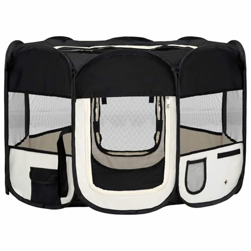 Homgoday Faltbarer Welpenlaufstall mit Tragetasche Schwarz 110x110x58 cm Hundezaun Model171006 Homgoday Faltbarer Welpenlaufstall mit Tragetasche Schwarz 110x110x58 cm Hundezaun Model171006 von Homgoday