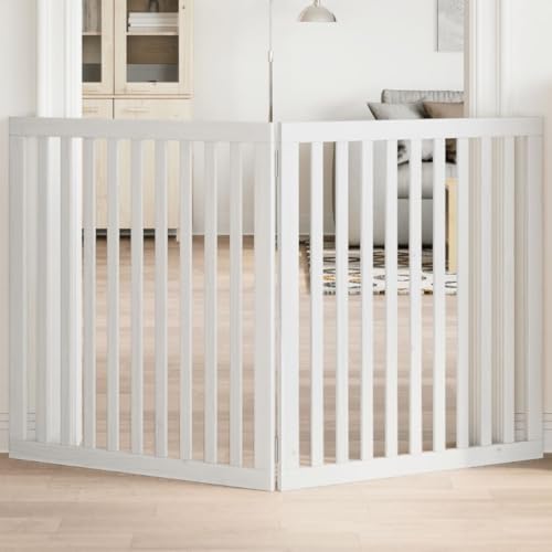 Homgoday Faltbares Hundegitter 2 Paneele weiß 160 cm Pappel, Einrichtung für Hundekäfig für den Innenbereich Kennel für Hunde Käfig für Hunde Outdoor Model352250 Homgoday Faltbares Hundegitter 2 Paneele weiß 160 cm Pappel, Einrichtung für Hundekäfig für den Innenbereich Kennel für Hunde Käfig für Hunde Outdoor Model352250 von Homgoday