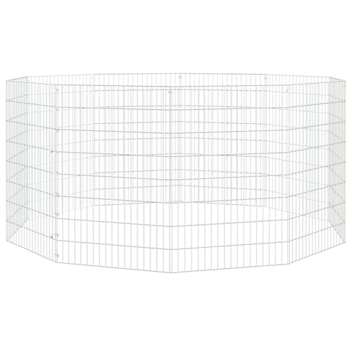 Homgoday Freilaufgehege 10-teilig 54x80 cm Verzinktes Eisen Tiergehege Model171579 von Homgoday