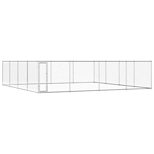 Homgoday Freilaufgehege aus verzinktem Stahl, 760 x 760 x 185 cm, Tierkäfig für Hühner, Kaninchen Homgoday Freilaufgehege aus verzinktem Stahl, 760 x 760 x 185 cm, Tierkäfig für Hühner, Kaninchen von Homgoday
