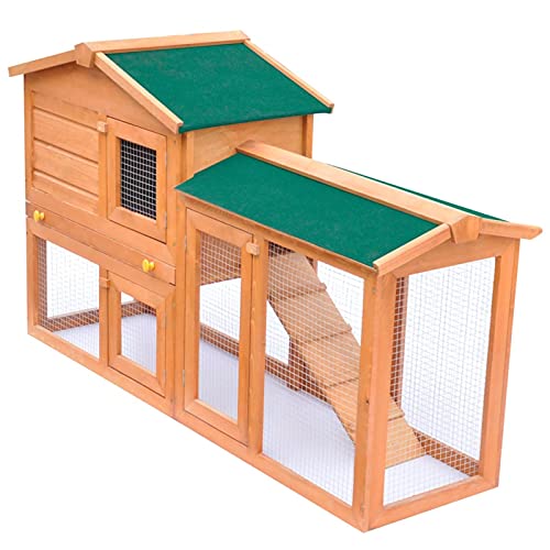 Homgoday Freilaufgehege für Kaninchen, Käfig für kleine Tiere, aus Holz, Käfig für Hühner, Kaninchen Homgoday Freilaufgehege für Kaninchen, Käfig für kleine Tiere, aus Holz, Käfig für Hühner, Kaninchen von Homgoday