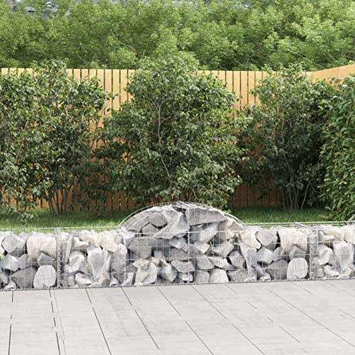Homgoday Gewölbte Gabionenkörbe 3 Stück 200x50x40/60cm Eisen verzinkt Gabionenkorb Käfig Gitterdraht Steinkorb Outdoor Spirale Stützmauer Garten Pflanzgefäß 4262 Homgoday Gewölbte Gabionenkörbe 3 Stück 200x50x40/60cm Eisen verzinkt Gabionenkorb Käfig Gitterdraht Steinkorb Outdoor Spirale Stützmauer Garten Pflanzgefäß 4262 von Homgoday
