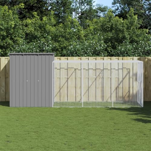 Homgoday Haus Möbel Hühnerstall Laufbereich Hellgrau 165 x 455 x 181 cm Stahl verzinkt Tierkäfig Hühnerkäfig Outdoor für Geflügel Hühnerstall Kaninchen Homgoday Haus Möbel Hühnerstall Laufbereich Hellgrau 165 x 455 x 181 cm Stahl verzinkt Tierkäfig Hühnerkäfig Outdoor für Geflügel Hühnerstall Kaninchen von Homgoday