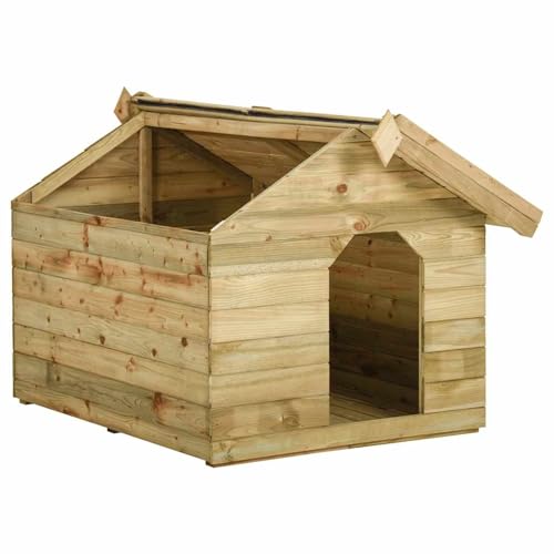 Homgoday Holz Hundehütte Grün, Outdoor, wasserfest, mit Teerpapierdach, 105x123x90 cm Model45151 Homgoday Holz Hundehütte Grün, Outdoor, wasserfest, mit Teerpapierdach, 105x123x90 cm Model45151 von Homgoday