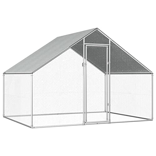 Homgoday Hühnerkäfig für den Außenbereich, 2,75 x 2 x 1,92 m, aus verzinktem Stahl, Käfig für Tiere, Hühner, Kaninchen Homgoday Hühnerkäfig für den Außenbereich, 2,75 x 2 x 1,92 m, aus verzinktem Stahl, Käfig für Tiere, Hühner, Kaninchen von Homgoday