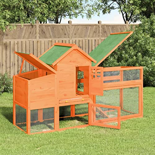 Homgoday Hühnerstall Braun 186,5x58,5x113 cm Massivholz Kiefer Hühnerstall und Auslauf Hühnerstall Hühnerhaus Geflügelauslauf Käfig für Hühner Enten Kaninchen Hunde Stall Geflügelkäfig Homgoday Hühnerstall Braun 186,5x58,5x113 cm Massivholz Kiefer Hühnerstall und Auslauf Hühnerstall Hühnerhaus Geflügelauslauf Käfig für Hühner Enten Kaninchen Hunde Stall Geflügelkäfig von Homgoday
