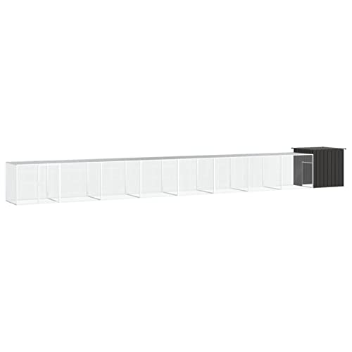 Homgoday Hühnerstall für Hühner für den Außenbereich, Anthrazit, 900 x 91 x 100 cm, verzinkter Stahl, Zaun für Hühner im Freien, Hühnerstall für den Außenbereich, Käfig für Tiere Homgoday Hühnerstall für Hühner für den Außenbereich, Anthrazit, 900 x 91 x 100 cm, verzinkter Stahl, Zaun für Hühner im Freien, Hühnerstall für den Außenbereich, Käfig für Tiere von Homgoday
