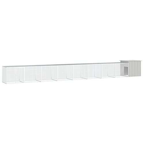 Homgoday Hühnerstall für Hühner im Freien, Käfig für Hühner, grau, 900 x 91 x 100 cm, verzinkter Stahl, Hühnerstall für den Außenbereich, Käfig für Hühner im Freien, Käfig für Tiere Homgoday Hühnerstall für Hühner im Freien, Käfig für Hühner, grau, 900 x 91 x 100 cm, verzinkter Stahl, Hühnerstall für den Außenbereich, Käfig für Hühner im Freien, Käfig für Tiere von Homgoday