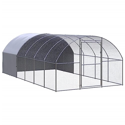 Homgoday Hühnerstall für den Außenbereich, 3 x 6 x 2 m, aus verzinktem Stahl, Käfig für Tiere, Hühner, Kaninchen Homgoday Hühnerstall für den Außenbereich, 3 x 6 x 2 m, aus verzinktem Stahl, Käfig für Tiere, Hühner, Kaninchen von Homgoday