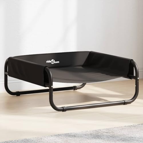 Homgoday Hundebett, Hundebett, Hundebett, Hundebett, Hundekissen, erhöhtes Hundebett aus Oxford-Stoff, Anthrazit und Stahl, Modell 172600 Homgoday Hundebett, Hundebett, Hundebett, Hundebett, Hundekissen, erhöhtes Hundebett aus Oxford-Stoff, Anthrazit und Stahl, Modell 172600 von Homgoday